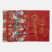 Festivals Classic Nutcracker Soldiers Weihnachten Geschirrtuch (Horizontal)