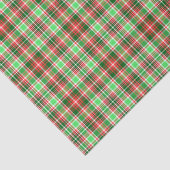 Festivals Classic Red Green White Christmas Karier Seidenpapier (Ausschnitt)