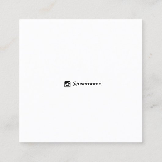 Festivals Confetti Stud Earring Display Card Quadratische Visitenkarte (Rückseite)