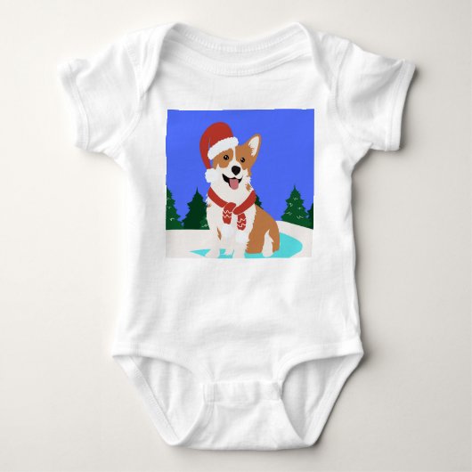 Festivals Corgi Baby Bodysuit Baby Strampler (Vorderseite)