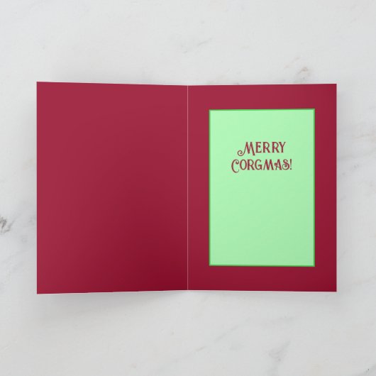 Festivals Corgi Decorator Weihnachtskarte (Innenseite)