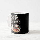Festivals Cosy Book Lovers Holiday Retro Weihnacht Kaffeetasse (Vorderseite Links)