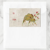 Festivals Dreamy Camels Geschenkaufkleber Rechteckiger Aufkleber (Tasche)