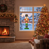 Festivals Drummer Nutcracker Fensteraufkleber