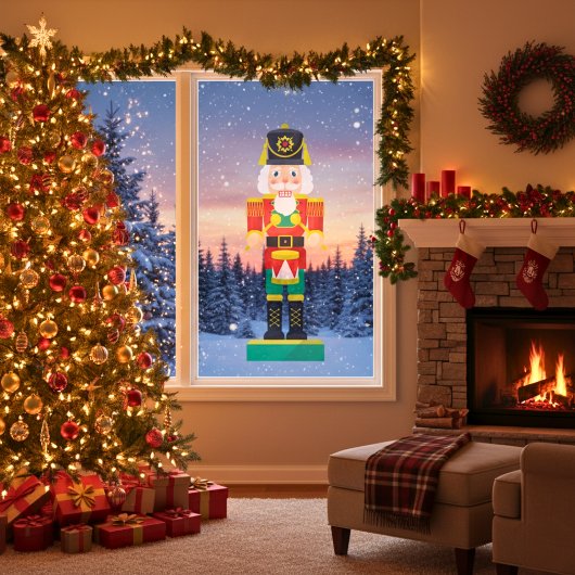 Festivals Drummer Nutcracker Fensteraufkleber
