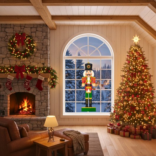 Festivals Drummer Nutcracker Fensteraufkleber