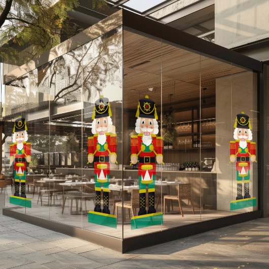 Festivals Drummer Nutcracker Fensteraufkleber