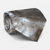Festivals Dunkle Silber Metallische Abstrakte Kuns Krawatte (Gerollt)
