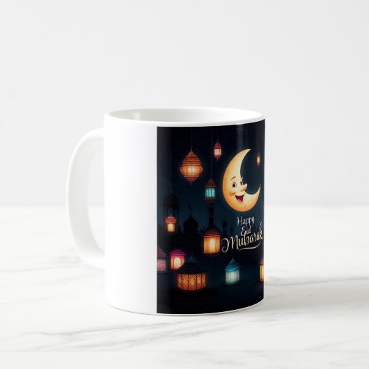 Festivals Eid Mubarak Crescent Moon Kaffeetasse (Vorderseite Links)