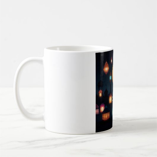 Festivals Eid Mubarak Crescent Moon Kaffeetasse (Links)