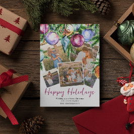 Festivals Familie 5 Foto Ferienkarte Feiertagskarte