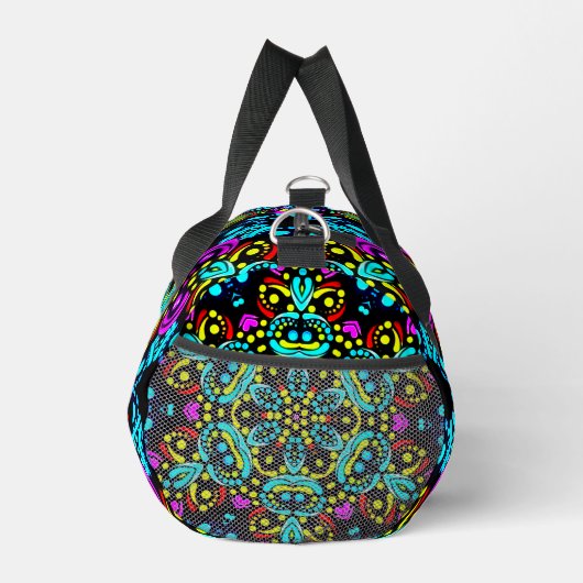 Festivals farbenfrohe geometrische Design-Duffel-T Duffle Bag (Rechts)