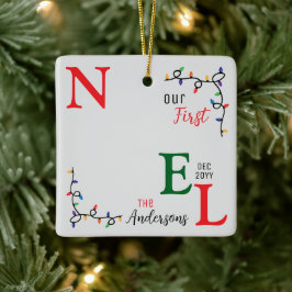 Festivals farbenfrohe Keepake Familienfest Foto Er Keramikornament