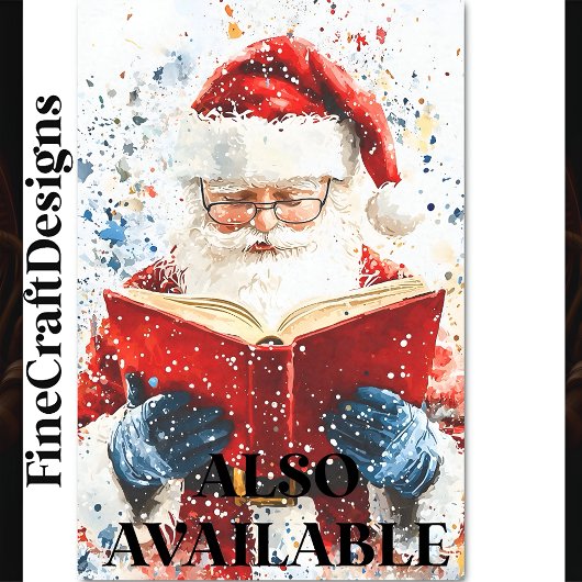 Festivals farbiger Vater Weihnachten AY6 Decoupage Seidenpapier