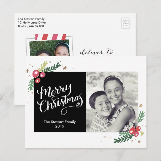 Festivals Feiertagspostkarte (Vorne/Hinten)