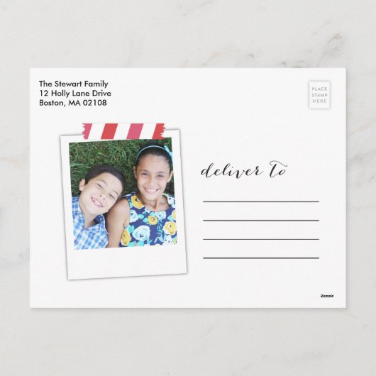 Festivals Feiertagspostkarte (Rückseite)