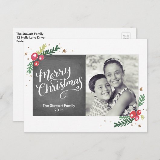 Festivals Feiertagspostkarte (Vorne/Hinten)