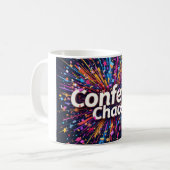 Festivals Feuerwerk Confetti Geburtstag Kaffeetasse (Vorderseite Links)