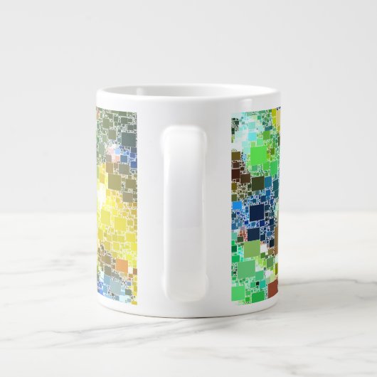 Festivals Floating Block Artwork Jumbo-Tasse (Rückseite)