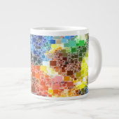 Festivals Floating Block Artwork Jumbo-Tasse (Vorderseite Rechts)