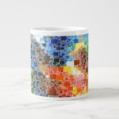 Festivals Floating Block Artwork Jumbo-Tasse (Vorderseite)