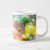 Festivals Floating Block Artwork Jumbo-Tasse (Rechts)
