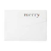 Festivals Florals MERRY Wraparound Holiday Labels (Rückseite)
