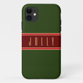 Festivals Forest Green Burgundy Streifen "Jolly" T Case-Mate iPhone Hülle