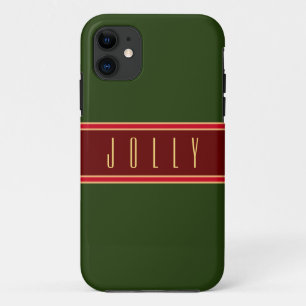 Festivals Forest Green Burgundy Streifen "Jolly" T Case-Mate iPhone Hülle