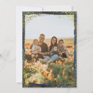 Festivals Foto Gold Glitzer Dots Holiday Card Feiertagskarte