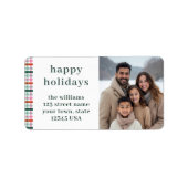 Festivals Foto Moderne Rücksendeadresse Adressaufkleber (Vorne)