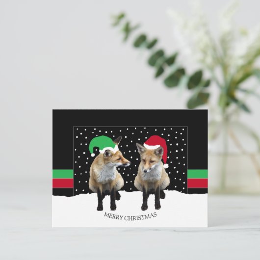 Festivals Fox Cubs Feiertag Postkarte (Stehend Vorderseite)