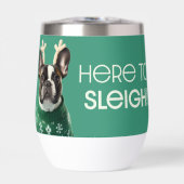 Festivals Französischer Bulldog Green Cooler Cup (Vorderseite)