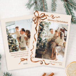 Festivals Frohe Weihnachten Boho Bow Ribbon 2 Foto