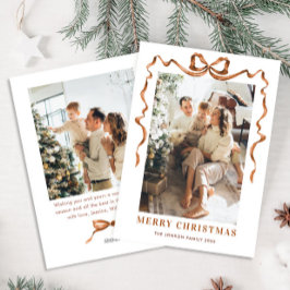 Festivals Frohe Weihnachten Boho Bow Ribbon 2 Foto