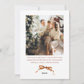 Festivals Frohe Weihnachten Boho Bow Ribbon 2 Foto (Rückseite)