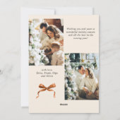 Festivals Frohe Weihnachten Boho Bow Ribbon 3 Foto (Rückseite)