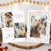 Festivals Frohe Weihnachten Boho Bow Ribbon 3 Foto