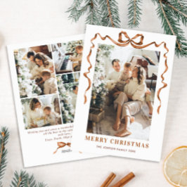 Festivals Frohe Weihnachten Boho Bow Ribbon 5 Foto