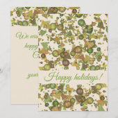 Festivals Geometrische Confetti-Ferienkarte Feiertagskarte (Vorne/Hinten)