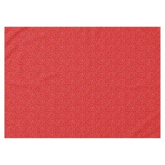 Festivals Glittering Red Confetti Muster Tischdecke (Vorderseite (Horizontal))