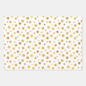 Festivals Gold Confetti-Geschenk Geschenkpapier Set (Vorderseite)