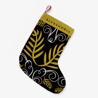 Festivals Gold Deco Vintager Chic Holiday Kleiner Weihnachtsstrumpf
