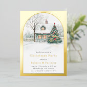 Festivals Gold Foil Arch Weihnachtsfest Party Folieneinladung (Stehend vorne)