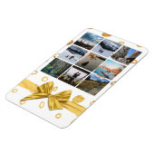 Festivals Gold Geschenk Nine Foto Collage Magnet (Linke Seite)