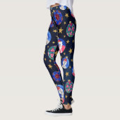 Festivals Gold Glitzer Stars Ornamente Traumhaft Leggings (Links)