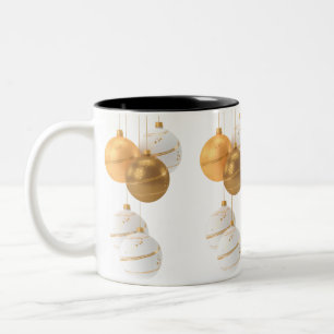 Festivals Gold & Perlen Weihnachten Zweifarbige Tasse
