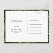 Festivals Gold String Lights Sparkor Weihnachtsfes Einladungspostkarte (Rückseite)