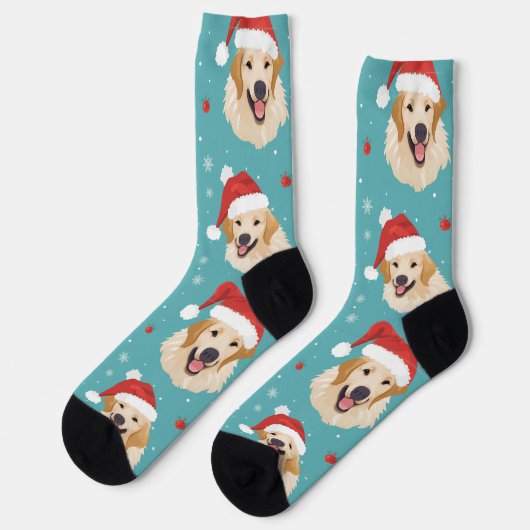 Festivals Golden Retriever Weihnachtssocken der Cr Socken (Linkes Detail)