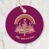 Festivals Goldrainbow Sparkling Geschenkanhänger (Vorderseite)